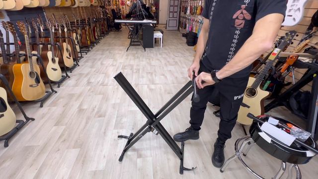 Клавишная стойка двойная для синтезатора и пианино смотреть онлайн