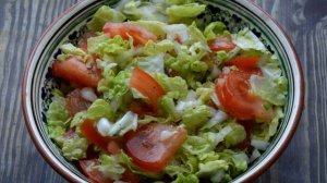 Салат с пекинской капустой и помидорами