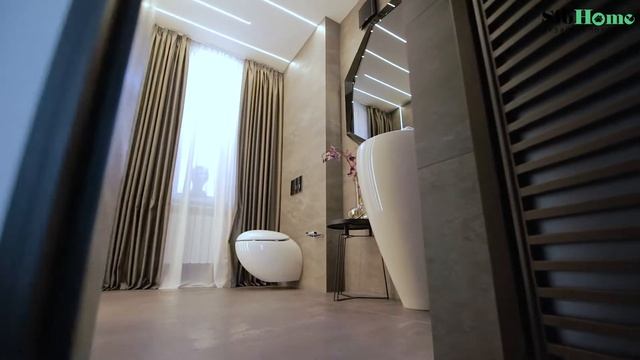 Дизайн интерьера загородного дома в современном стиле для семьи с 2 дочерьми смотреть онлайн