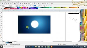 Coreldraw x7 Tutorial - Sky Moon Night Vector Background by Graphics Designs