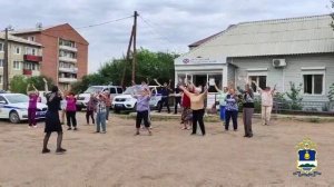 ?♂️☝?Зарядка со стражем порядка в Селенгинском районе