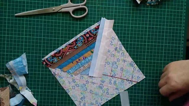 Утилизация обрезков ткани. Шью прихватку из лоскутных кромок. смотреть онлайн