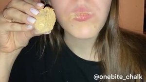 Глина Абрикос // dry clay // ASMR // Хруст глиной