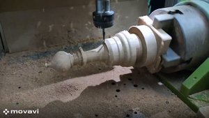 Создание шахматной фигуры или токарка на фрезере