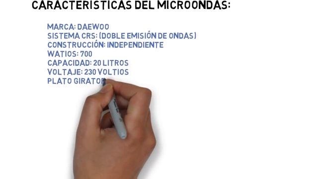 Microondas Daewoo KOR 6L35 con 700 W de potencia смотреть онлайн