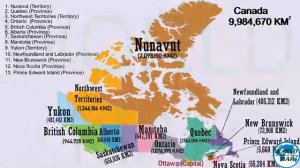 КАРТА МИР (КАНАДА - Canada Map)