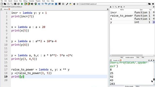 Lambda Function in Python