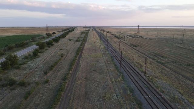 Участок пути от жд станции Новоалексеевка до временно оккупированной територии АР Крым.