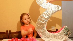 Объемная цифра из гофрированной бумаги ПОДЕЛКИ Своими Руками
