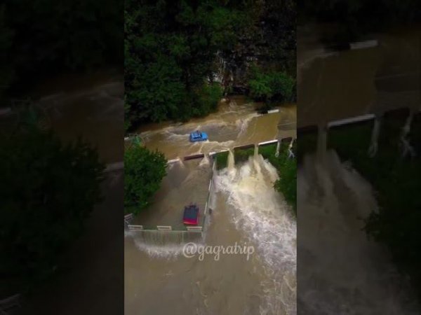 ПОТОП в АБХАЗИИ ⚡ ЖЕСТЬ!!! Дорога на Рицу! Голубое озеро стало коричневым!!!