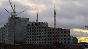 Башенные краны КБ-503; КБСМ-503Б. Работа кранов. ЖК "Цветной город", г. Санкт-Петербург.