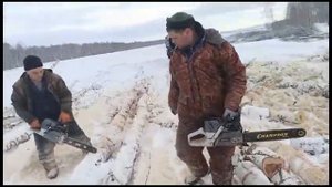 Бензопилы ZimAni 372 XP PRO и MS660 PRO в работе