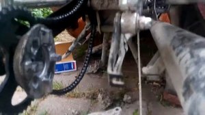 Принцип замены заднего колеса на мотоцикле. (на примере Irbis Virago 110)