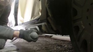 Ремонт и покраска порога (Skoda Octavia)
