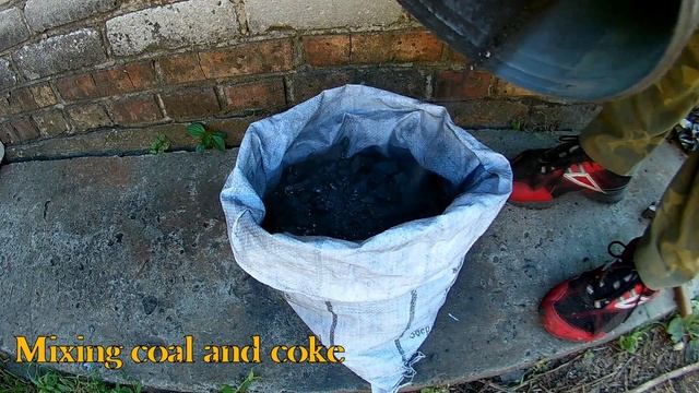 Hell fuel for melting Iron. Charcoal, coal and coke. More than 1500 degrees Celcius (2732 °F) смотреть онлайн