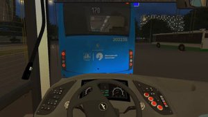 OMSI 2 - Москва, маршрут 170, МАЗ-203 2020 + звуковой информатор