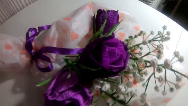 Мастер класс. Букет из конфет и гипсофила из глины Deco. Обзорное видео. смотреть онлайн