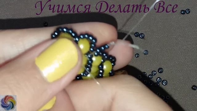 Кольцо из бисера Косичка | Ring From Beads Piglet