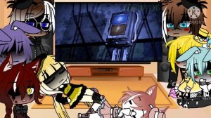 FNAF 1 & FNAF 2 Reacts to Survive the Night