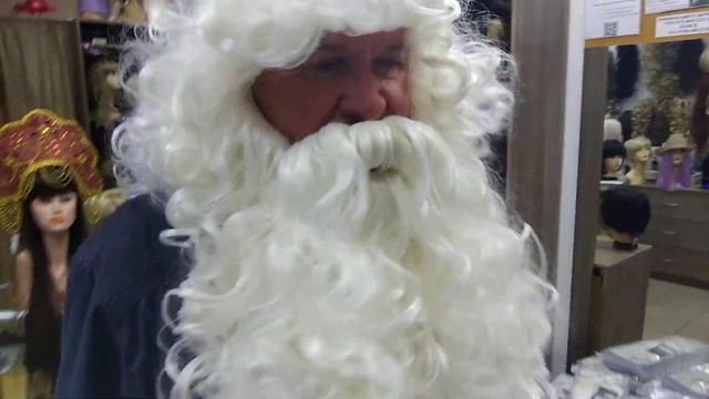 Комплект для Деда Мороза.Парик, умы и борода. смотреть онлайн