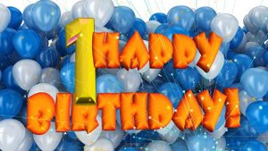 Baby Birthday 1 year.Happy birthday 1 year footage.С Днем рождения 1 год.Хеппи бездей.
