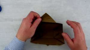 Коробочка из бумаги.Оригами сундучок.