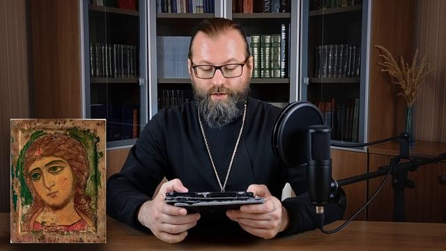 8 апреля. Православный календарь. Икона Архангела Гавриила. смотреть онлайн