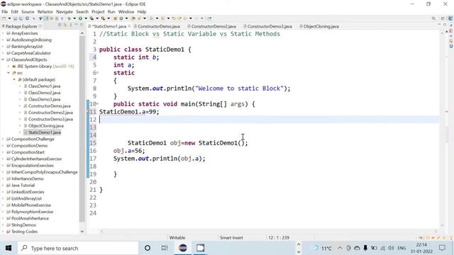 Static Keyword in JAVA(Static Variable, Static Method, Static Block)