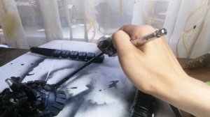 Модель основного российского танка Т-72Б3М с минным тралом КМТ-8 от Meng. 1:35.