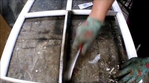 Межкомнатная стеклянная перегородка своими руками из старых оконных рам