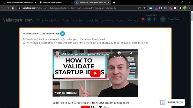 Use AI to generate and validate business ideas! смотреть онлайн