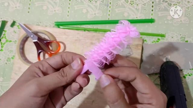 DIY Bunga Grass dari sedotan plastik/DIY Grass flowers from plastic straw, смотреть онлайн
