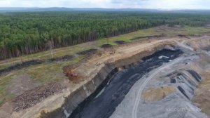 Угольный карьер в районе Усть-Илимска