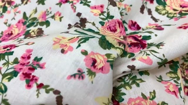 Импорт.хлопок "Большие пионы на бледно-желтом", ш.1.47м, хлопок-100%, 110гр/м.кв АРТ.9072 смотреть онлайн