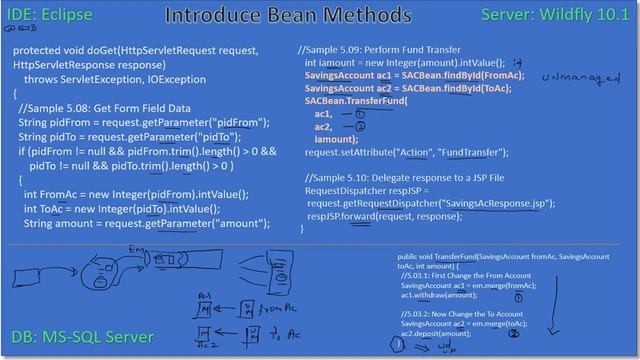 Entity Merge | Part 4 - Servlet Transaction | JavaEE EJB JPA Tutorials #24