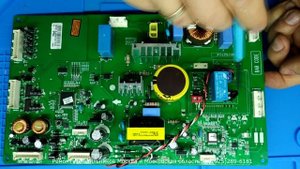 Установка обманки на плату холодильника LG EBR762704