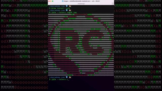 [SHORT] Convert your logo to colorful ASCII-Art