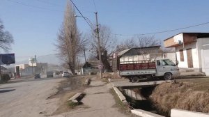 Кызыл-Кия, Кыргызстан. Центральная дорога, Военкомат. Часть №1 - 02.03.2020