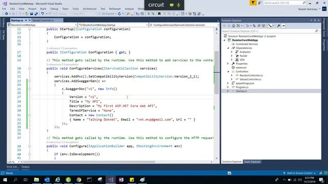 How to create an API using ASP.NET Core Web API and Visual Studio 2017 and Documenting using Swagge смотреть онлайн