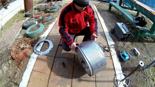 ✔️ Мангал из барабана стиральной машинки Мангал своими руками Как сделать мангал Самодельный мангал смотреть онлайн