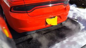 Warm start up and REVS 2016 Dodge Charger R/T Gibson MWA Muffler