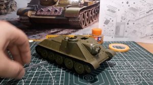 Сборка модели - СУ-100 (ZVEZDA)