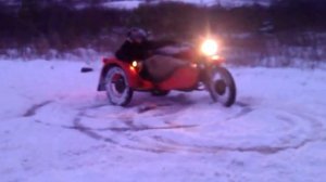 зимний дрифт на Днепре