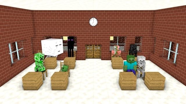 Monster School : ZOMBIE VS GIRLS BOTTLE FLIP смотреть онлайн