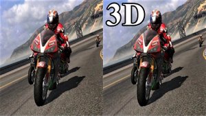 MotoGP 07 3D video SBS VR Box google cardboard