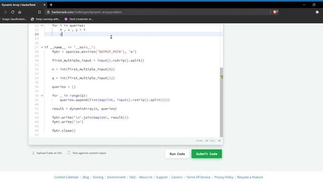Getting started with HackerRank | Python list | Practice | Dynamic Array | #8 смотреть онлайн