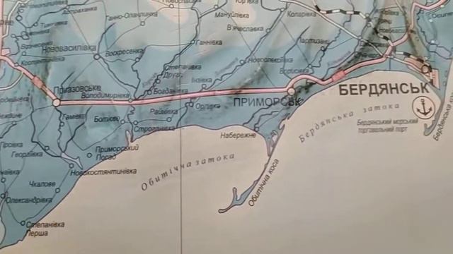 Рельефная карта Украины
