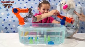 Игровой набор электронные рыбки плавают в аквариуме распаковка видео HEXBUG Aquabot 2.0 Th