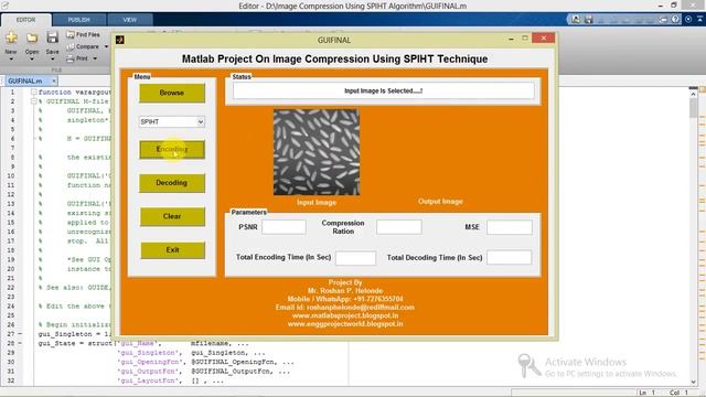Image Compression Using SPIHT Matlab Project Code