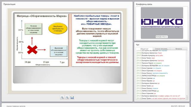 Анализ товарных запасов смотреть онлайн